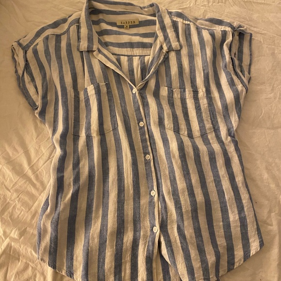 Blue & White Blouse - Picture 1 of 2